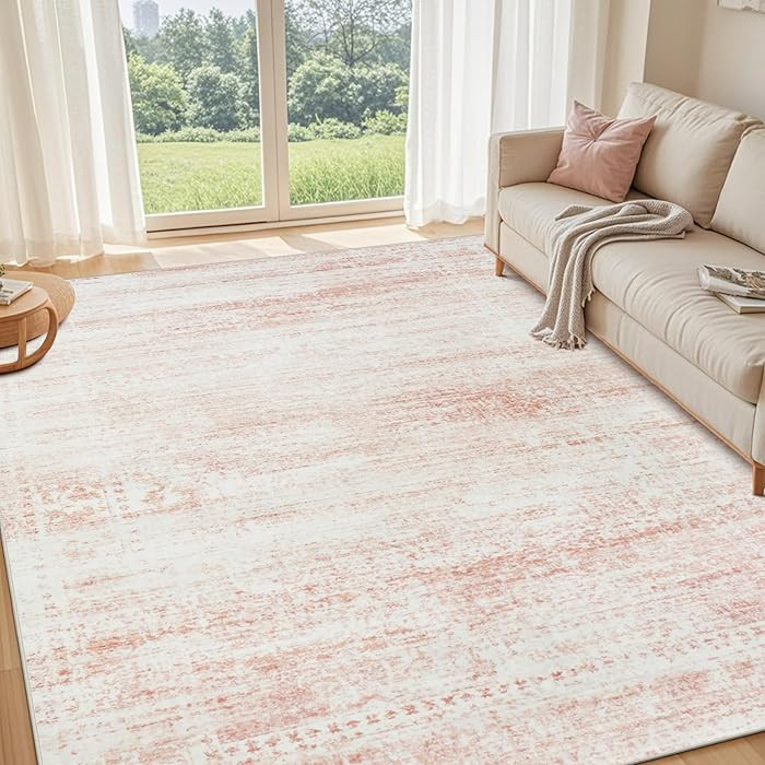 Washable Rugs 8x10 Area Rugs for Living Room,Rugs for Bedroom,Large Carpets,Ultra Soft Faux Wool ... | Amazon (US)