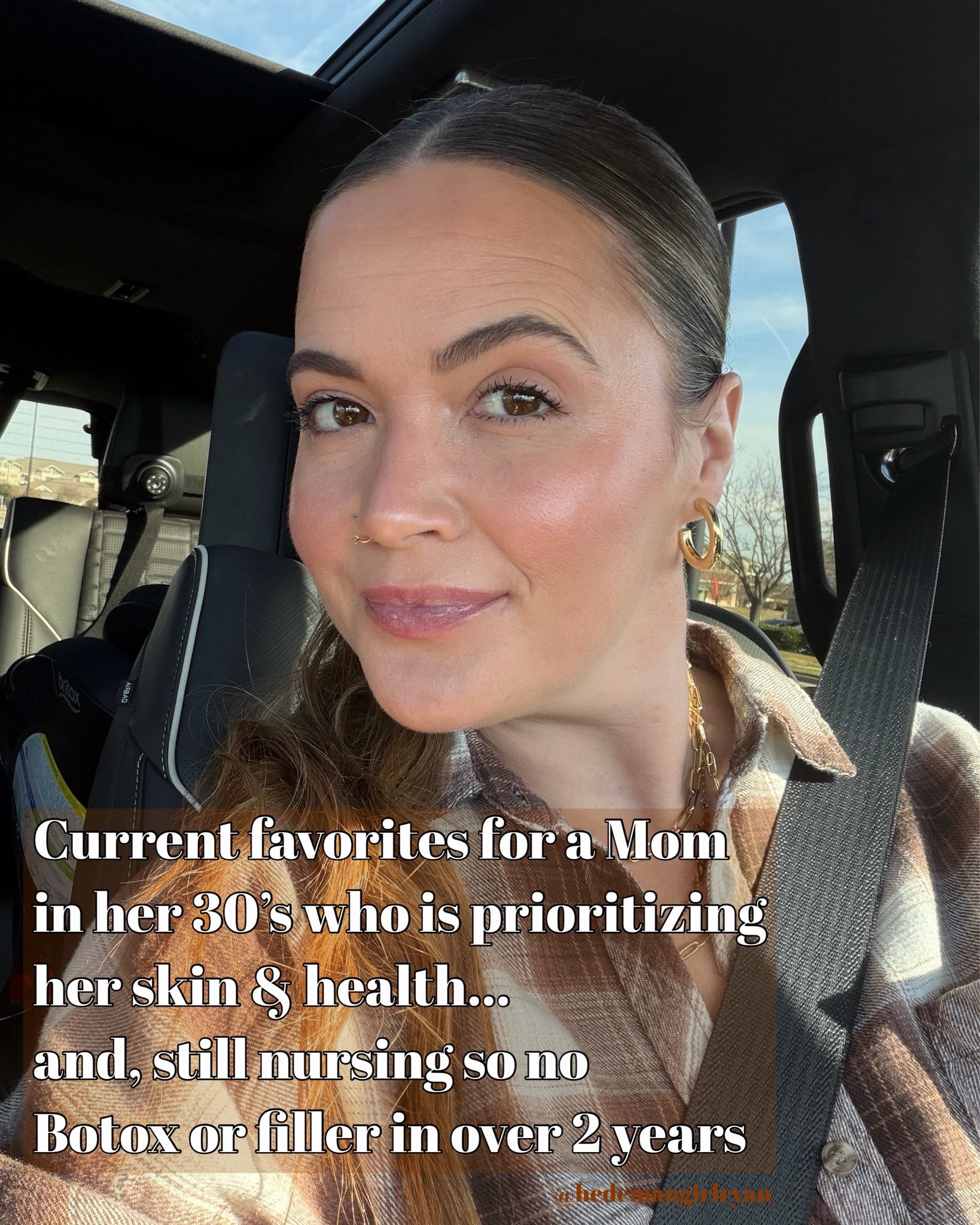 I haven’t had Botox or filler in almost 3 years. My skin has honestly never been more plump/hydrated and my hair hasn’t been healthier. See my old faithful, semi crunchy skin care rotation and my two go to supplements.

#LTKmomlife #LTKselfcare #LTKBeauty