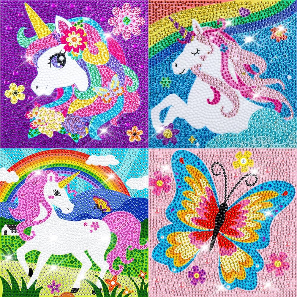 Diamond Art Kits for Kids Crafts for Girls Ages 6-8-10-12 Easy to DIY Creative Diamond Art Sticke... | Amazon (US)