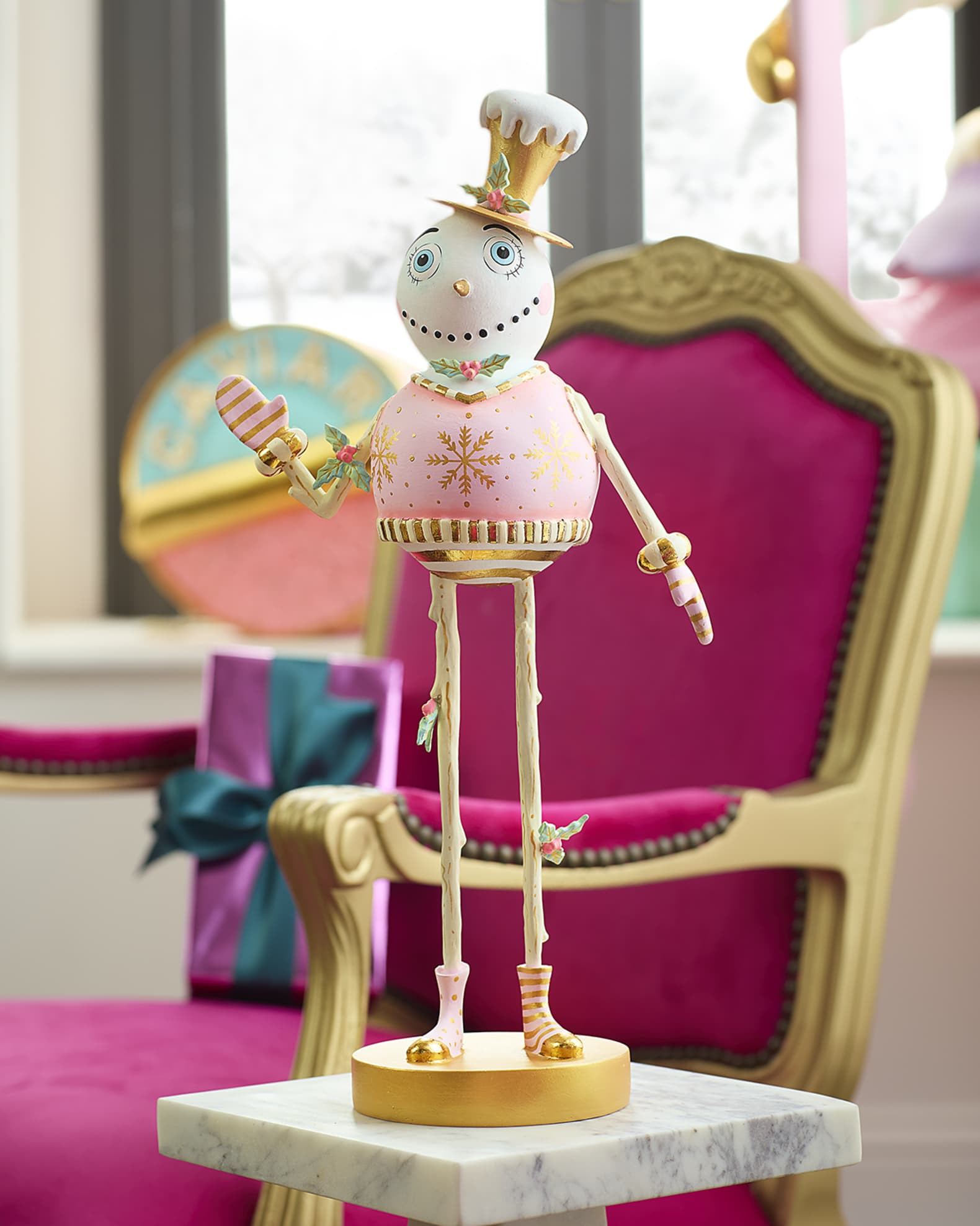 Holly Jolly Tabletop Christmas Figurine, 12" | Neiman Marcus