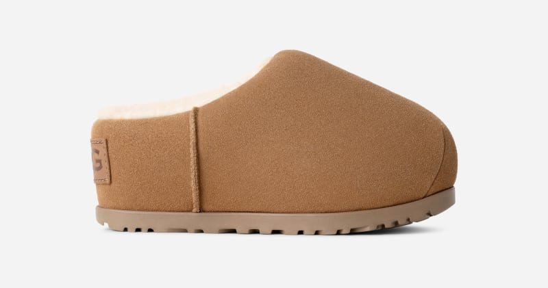 UGG® Women's Pumped Slide Suede Slippers in Chestnut, Size 5 | UGG (US)