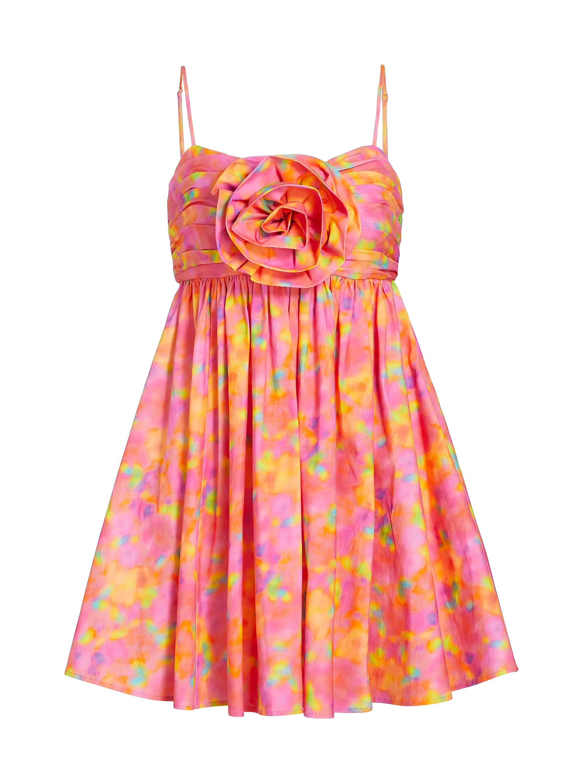 Camreigh Appliqué Cotton-Blend Minidress | Saks Fifth Avenue