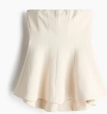 H&M Bandeau Peplum Top | Nordstrom | Nordstrom