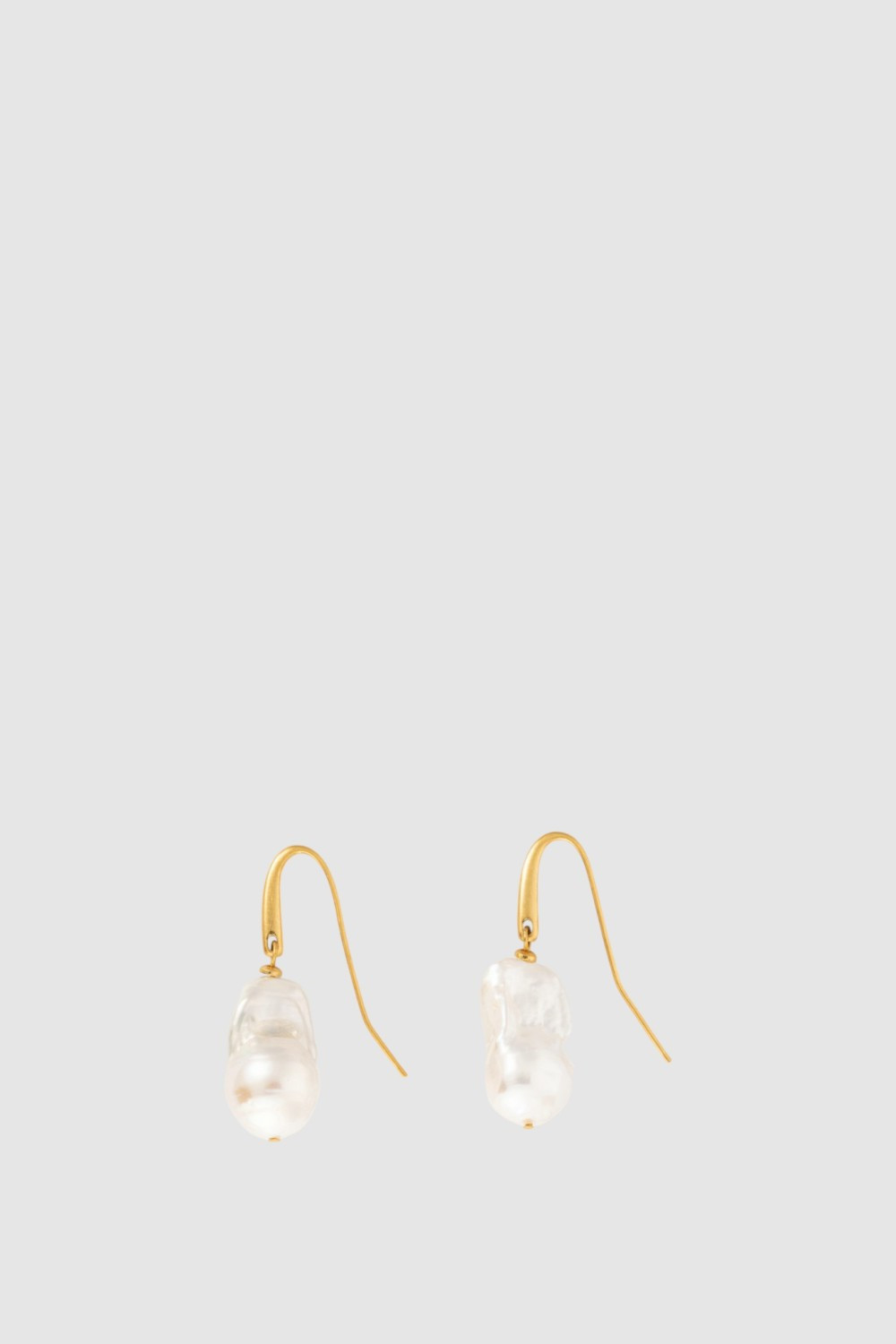 Marleigh Earrings Worn Gold/White | Oroton