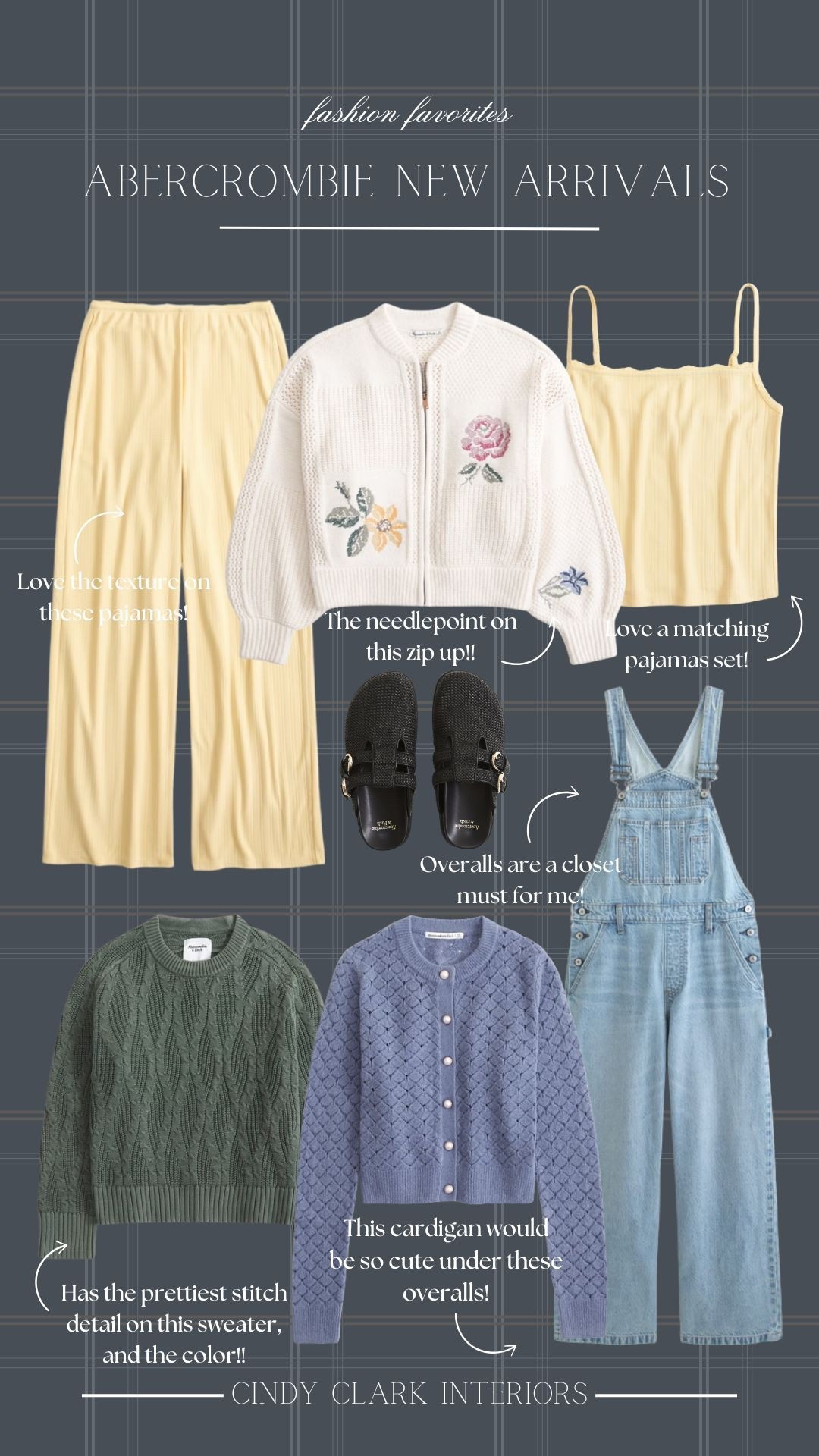 The cutest new arrivals from Abercrombie for the sprint! I love these butter yellow pajama set, and how cute is this needlepoint zip up!! 

#LTKootd