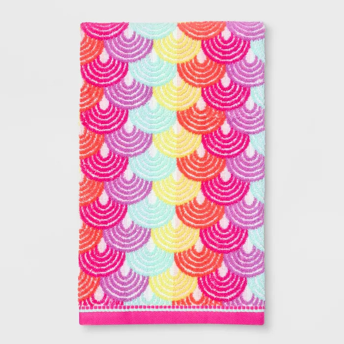Scallop Bath Towel Pink - Pillowfort™ | Target