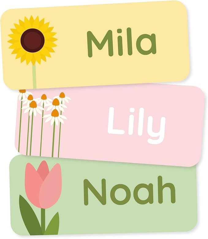 Personalized Name Labels for Kids (60) – Clothing Labels & Daycare Labels – Custom Waterproof... | Amazon (US)