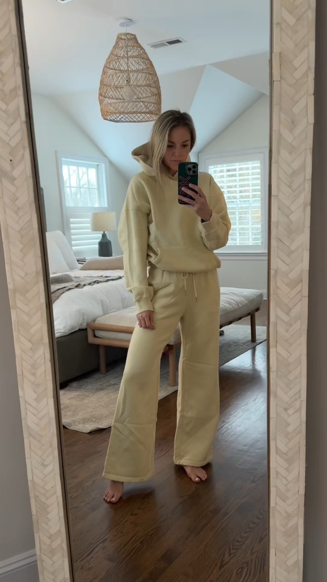 Loving all the bright colored sweat sets while it’s freezing out! The stitch detail on the hoodie is so good! Comes in a few colors. Wearing a small in top & bottoms 

#LTKFindsUnder100 #LTKSaleAlert