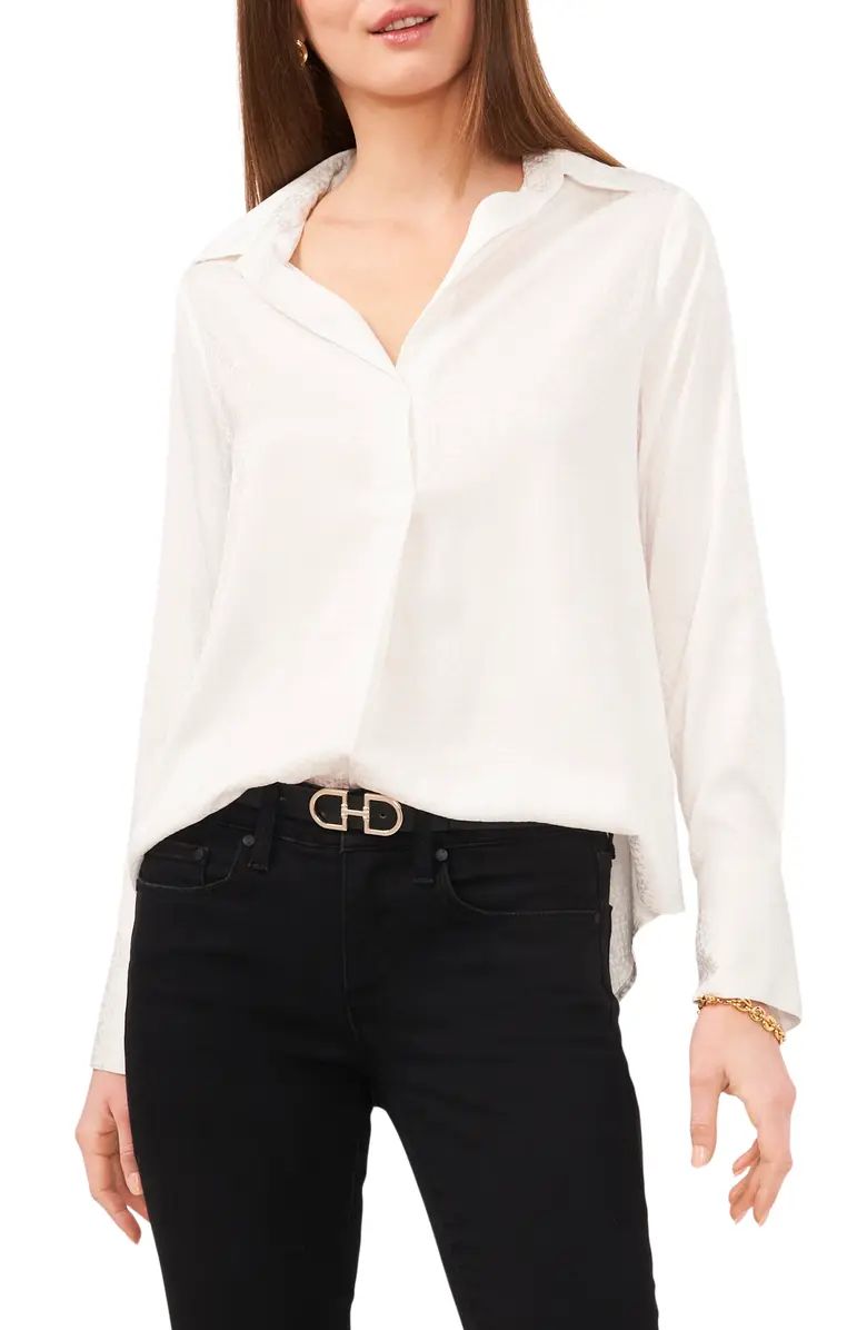 Vince Camuto Geo Jacquard Blouse | Nordstrom | Nordstrom