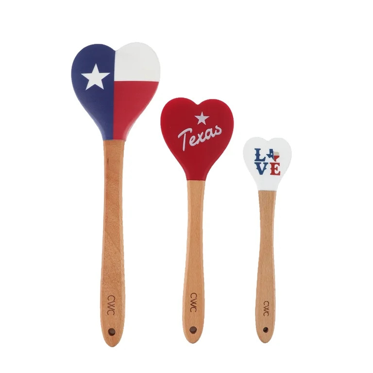 Cook with Color 3-Piece Texas Themed Kitchen Spatula Set, Love | Walmart (US)