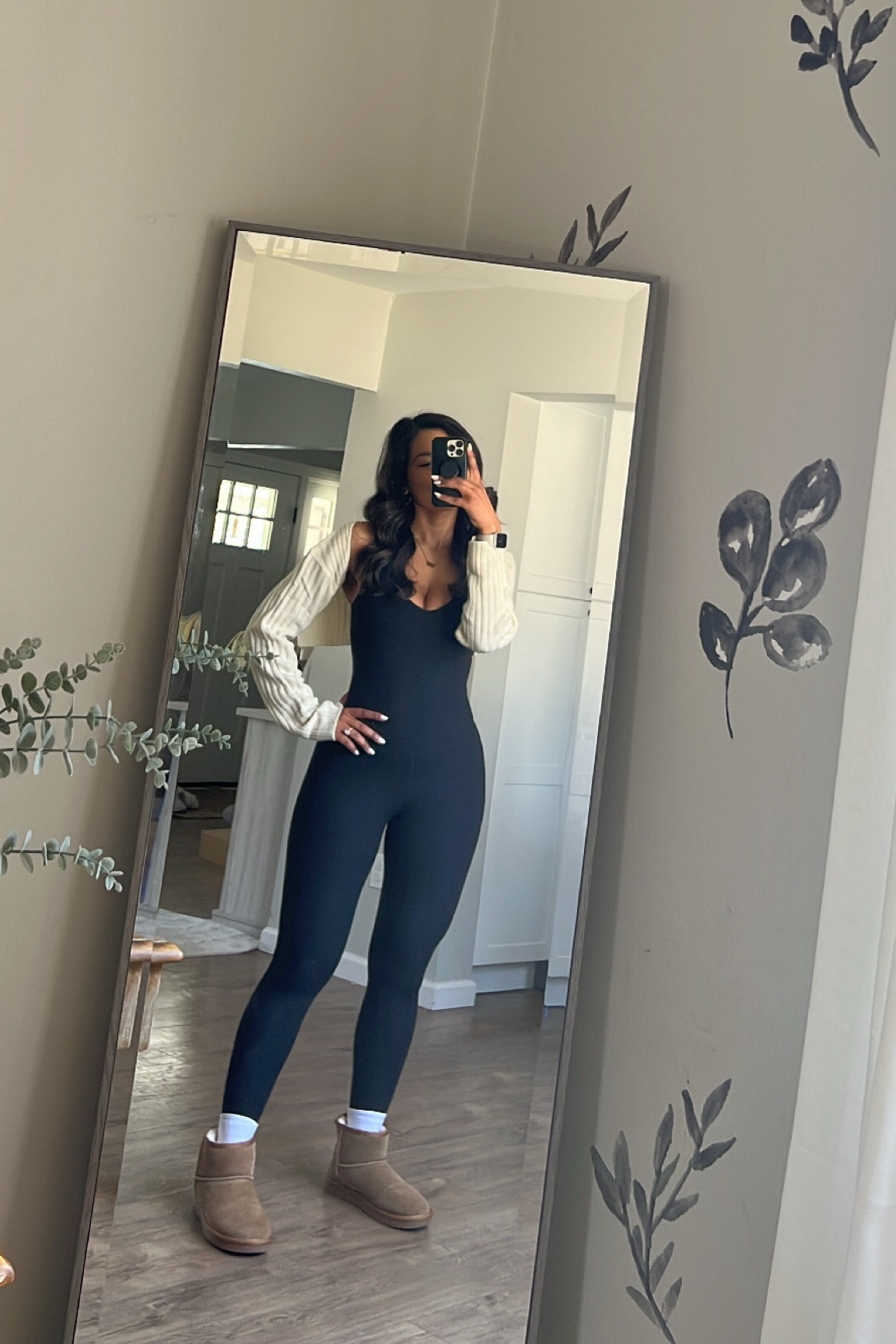 Lulu align jumpsuit! Bolero- outfit inspo- outfit of the day!

Size 6 in jumpsuit-onesie 