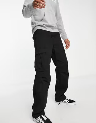 Carhartt WIP regular relaxed cargo pants in black | ASOS (Global)