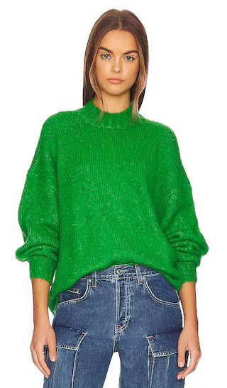 Carlen Mock Neck Sweater in Fern | Revolve Clothing (Global)