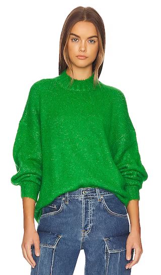 Carlen Mock Neck Sweater in Fern | Revolve Clothing (Global)