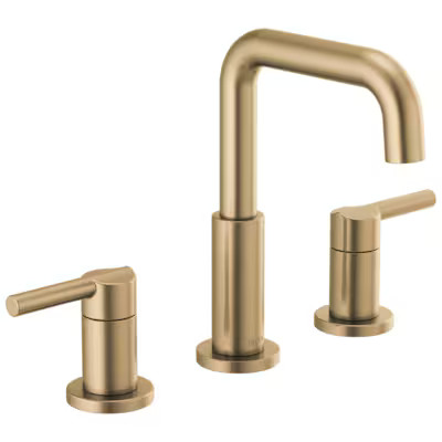 Delta Nicoli Gold Champagne Bronze Widespread 2-handle WaterSense Mid-arc Residential Handle Bath... | Lowe's