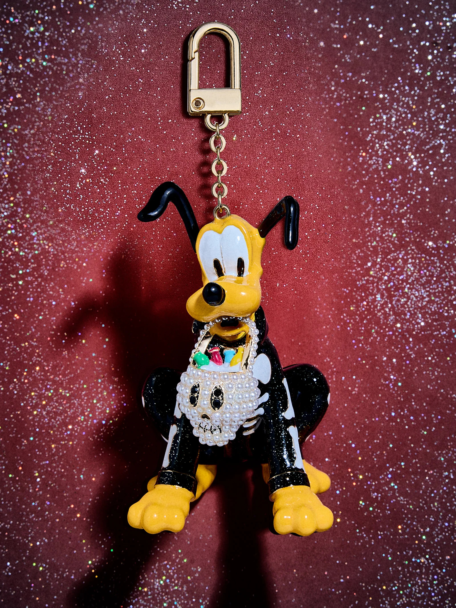 Disney Pluto Skeleton Halloween Bag Charm - Pluto Skeleton | BaubleBar