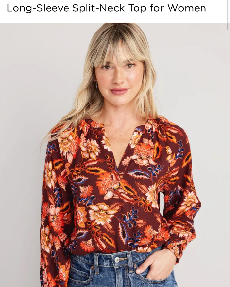 Prettiest top for fall! On sale now!

#LTKSeasonal #LTKsalealert #LTKmidsize