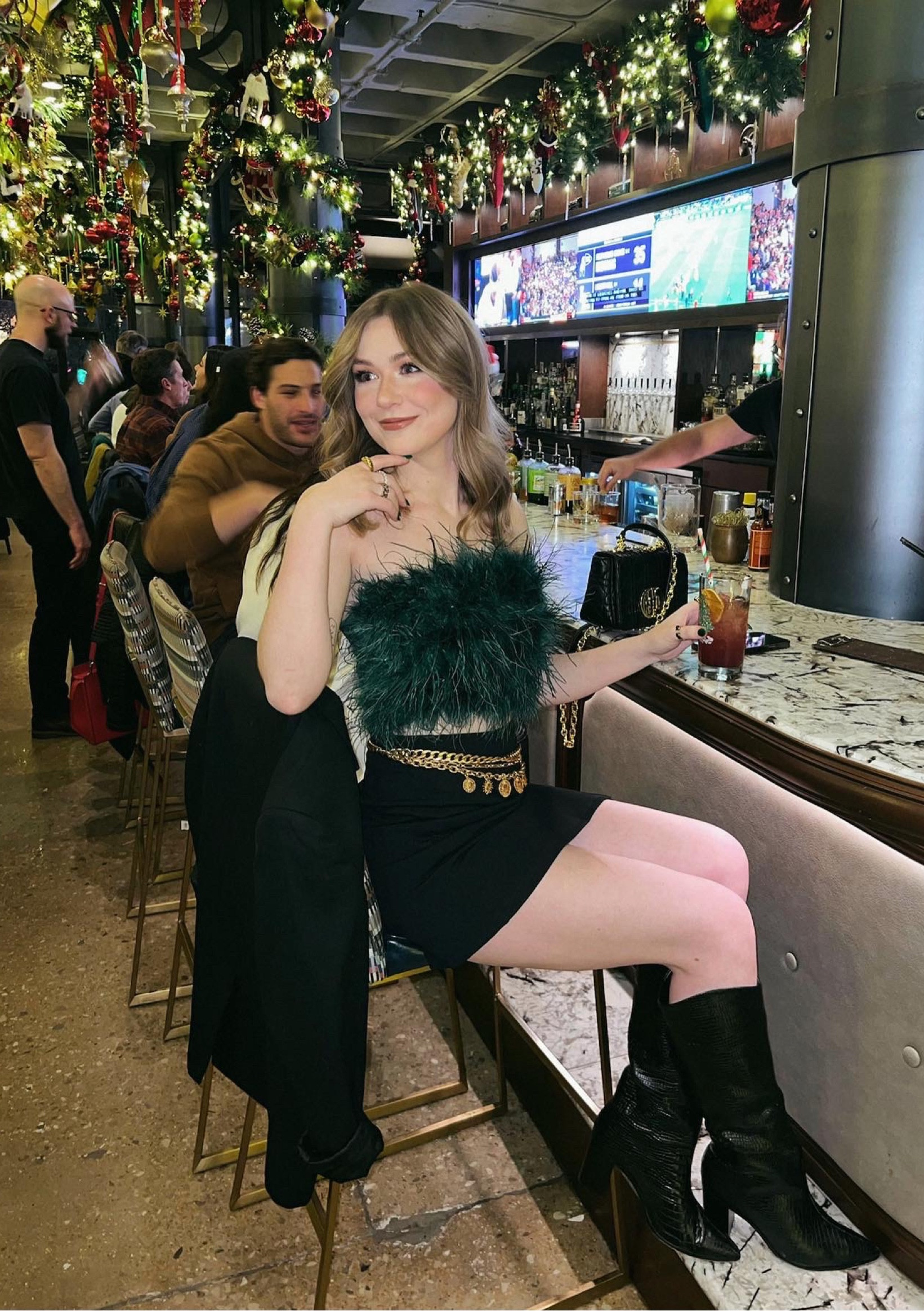 Nye feather outfit

#LTKSeasonal #LTKstyletip #LTKunder50