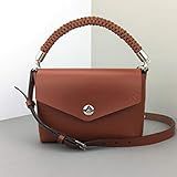 Small Leather Tote Bag for Women Brown 7.9 inch - Mini Crossbody Bag with Top-Handle - Handmade Purs | Amazon (US)