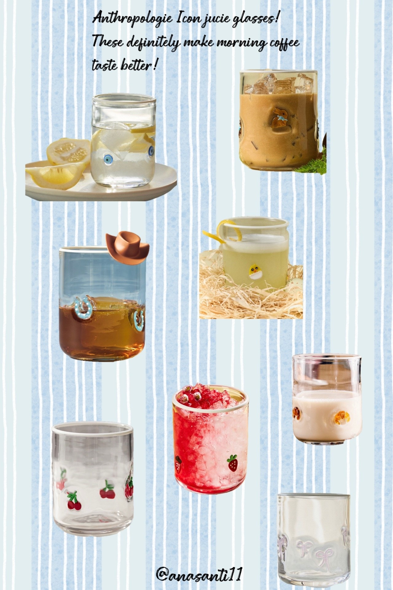 Anthro icon juice glasses but make it coffee ☕️✨ These viral Anthropologie icon juice glasses are my favorite way to make morning coffee feel extra cute. Perfect for iced coffee, cold brew, or even fresh juice. A small detail that makes your daily routine feel aesthetic and elevated. Linked on my LTK!

#anthropologie #anthrohome #anthropologiefinds #coffeetime #icedcoffeeaesthetic #kitchendecor #glassware #kitchenfinds #ltkit #ltkhome #ltkfinds #aesthetichome #coffeelover #homeinspo #everydayluxury

#LTKspring #LTKSeasonal #LTKHome