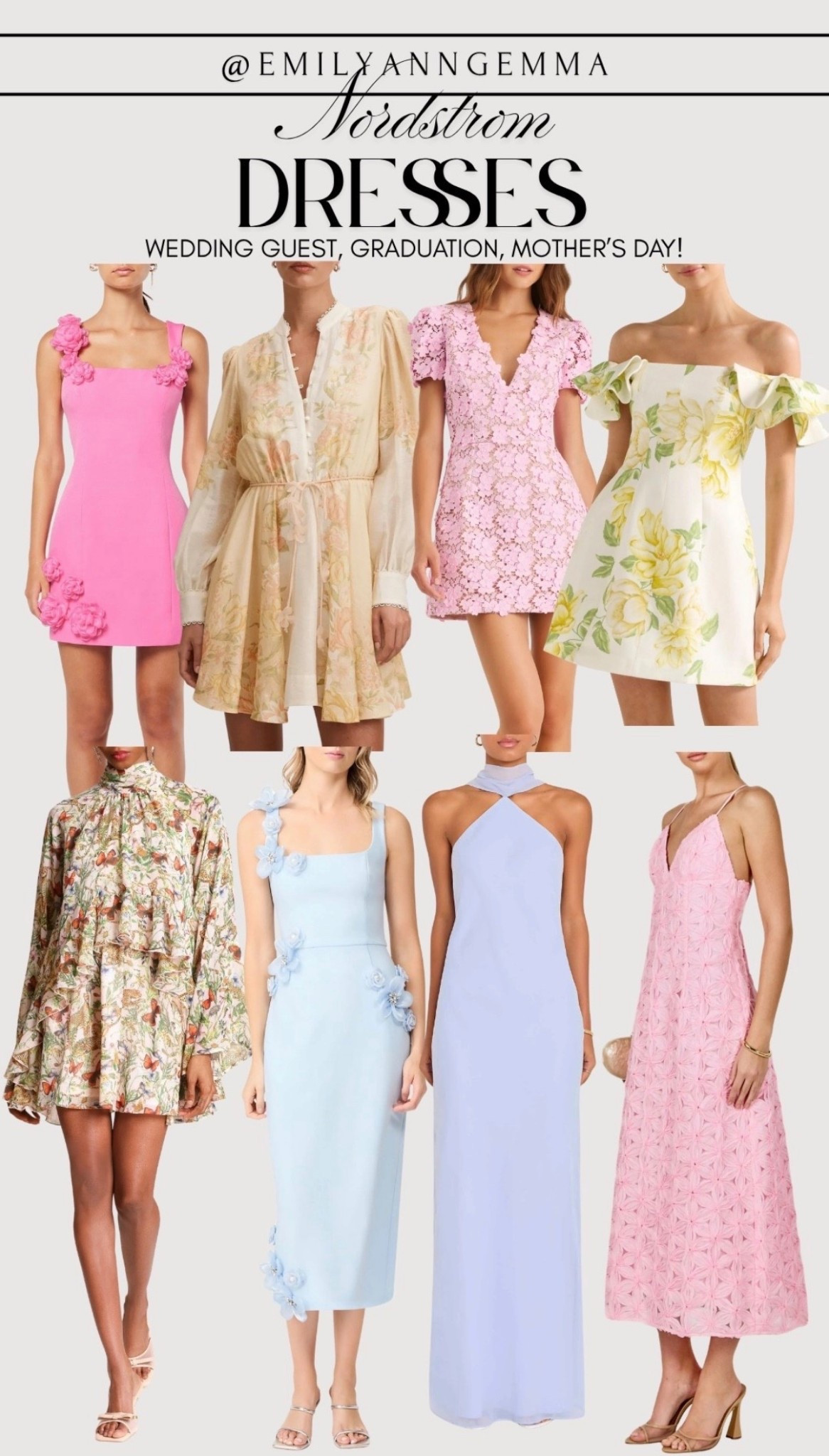 Nordstrom Dresses! Wedding guest dresses, Graduation dresses, Mother’s Day dresses & more! 

Wedding guest dresses, Graduation dresses, Mother’s Day dresses, Spring Dresses, Spring outfits, Black tie wedding, Preppy outfits, Spring outfits 2026, Emily Ann Gemma

#LTKmomlife #LTKgrwm #LTKMothersDay