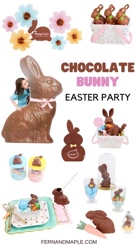 Hop to hosting a fun Easter Party inspired by the yummy Easter treats- chocolate bunnies! 

#easter #easterparty #kidsparty #spring #diy 

#LTKkids #LTKSeasonal #LTKparties