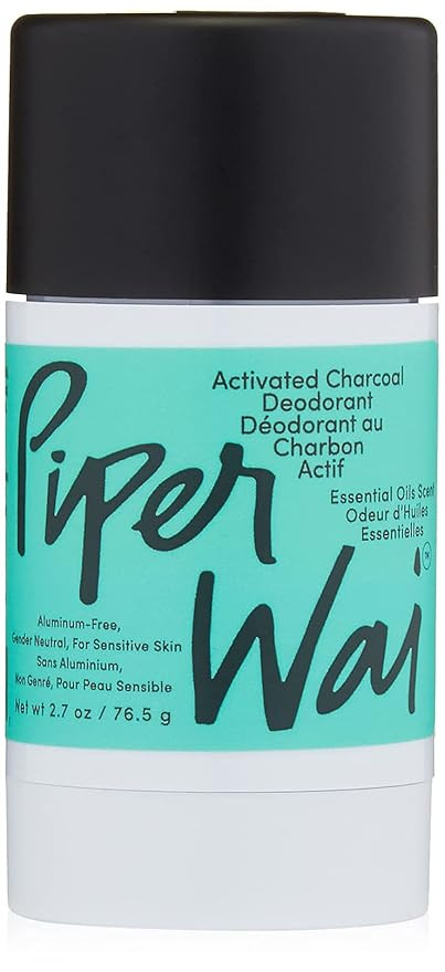 PiperWai Natural Deodorant for Women & Men | Aluminum Free with Activated Charcoal & Magnesium | ... | Amazon (US)
