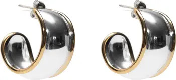 ARGENTO VIVO Two-Tone Hoop Earrings | Nordstrom | Nordstrom