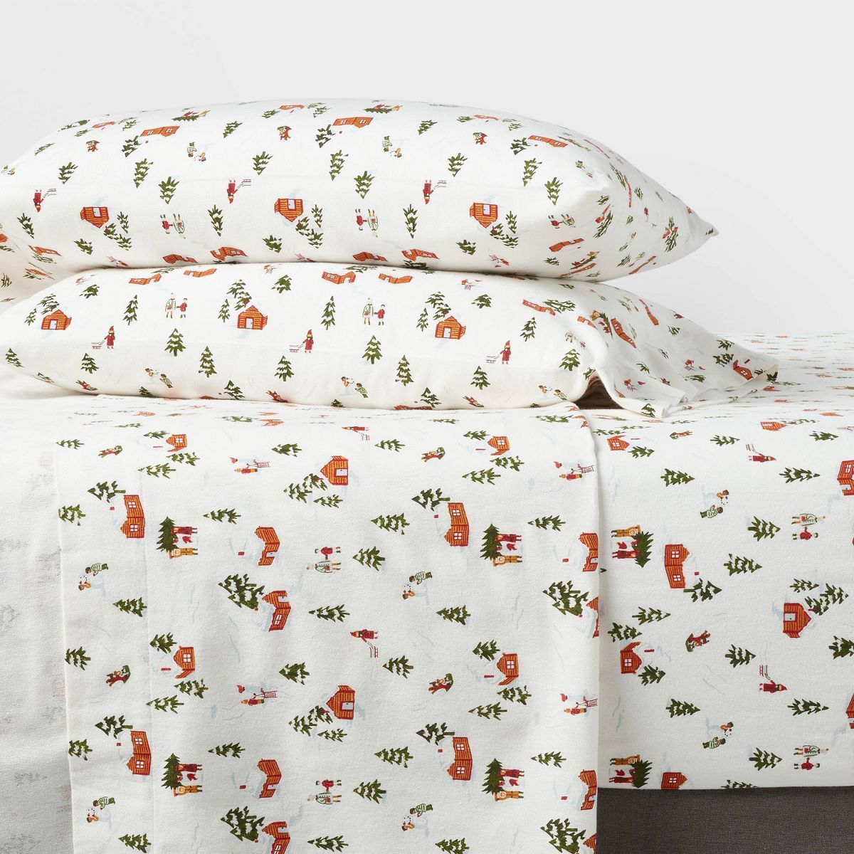 Christmas Holiday Flannel Sheet Set- Threshold | Target