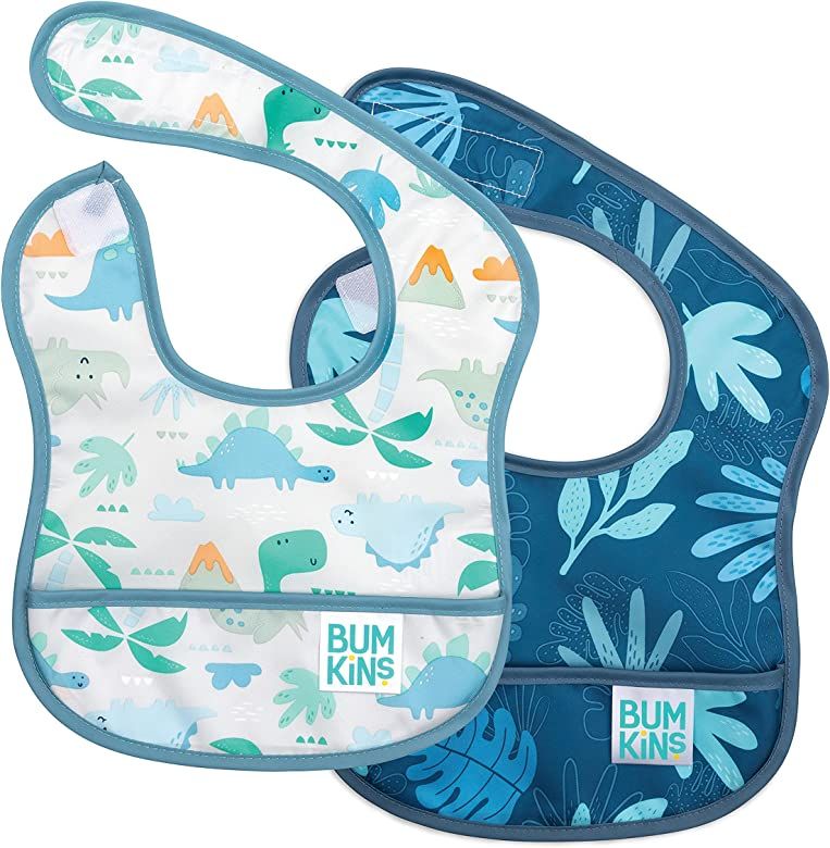 Bumkins Starter Bib, Baby Bib Infant, Waterproof Fabric, Fits Infants and Babies 3-9 Months | Amazon (US)