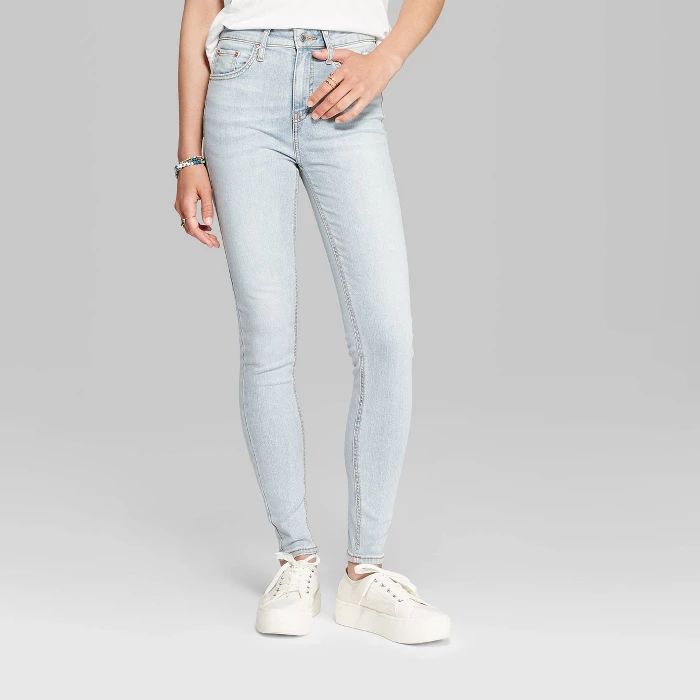 Women's High-Rise Skinny Jeans - Wild Fable™  Light Blue | Target