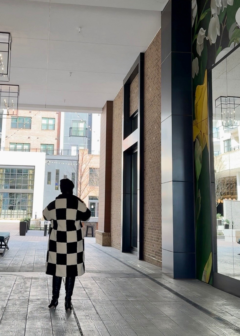 the cutest checkered coat from oak + fort! 