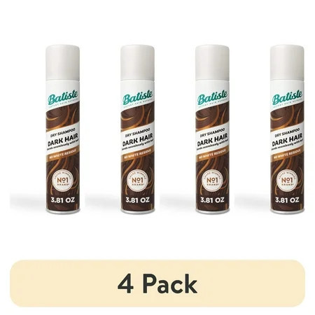 (4 pack) Batiste Dry Shampoo for Dark Hair, 3.81 oz | Walmart (US)