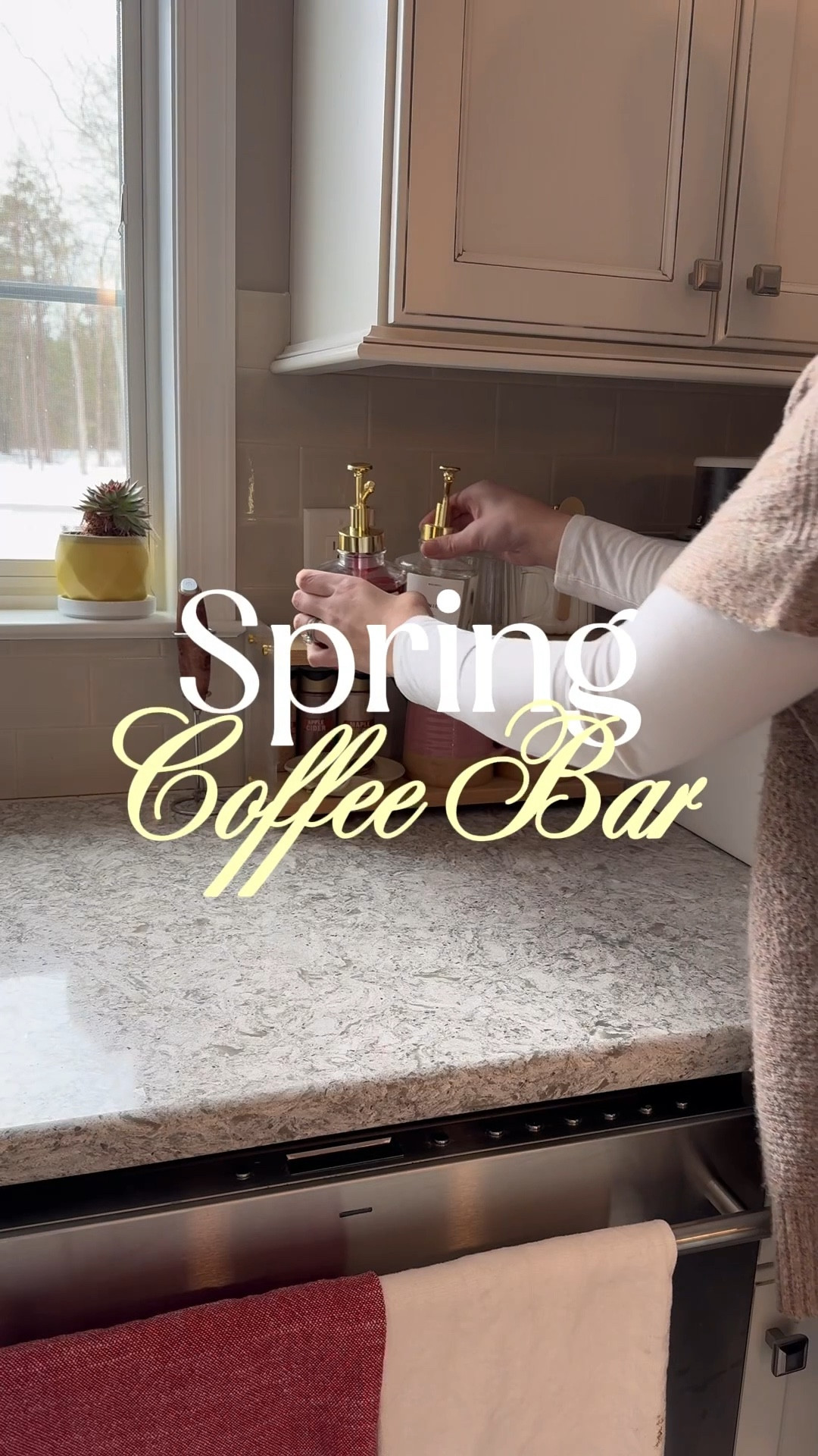 POV: You romanticize your morning coffee because mom life is chaotic ☕️🌷

Refreshing my coffee bar for spring and it instantly makes the whole kitchen feel lighter and happier. It’s the little seasonal touches that make everyday routines feel special.

Comment COFFEE and I’ll send you links 🤍
Follow for simple seasonal home + hosting ideas.
▫️
▫️
▫️
spring coffee bar decor, spring coffee bar ideas, amazon spring home decor, coffee station styling ideas, spring kitchen decor, pastel kitchen accessories, floral kitchen towels, amazon kitchen finds, seasonal home refresh, spring decorating ideas, mom home decor inspiration, cozy coffee bar setup, affordable spring decor, amazon home must haves, kitchen coffee station organization #springdecor #coffeebarstyling #amazonhomefinds #momlifeaesthetic #seasonalhome 

#LTKfoodie #LTKSeasonal #LTKHome