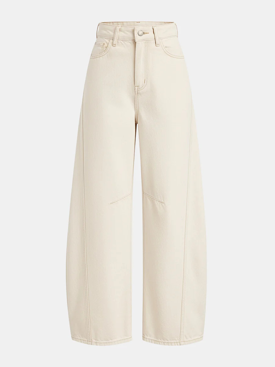 Denim Curved-Leg Jeans | Commense