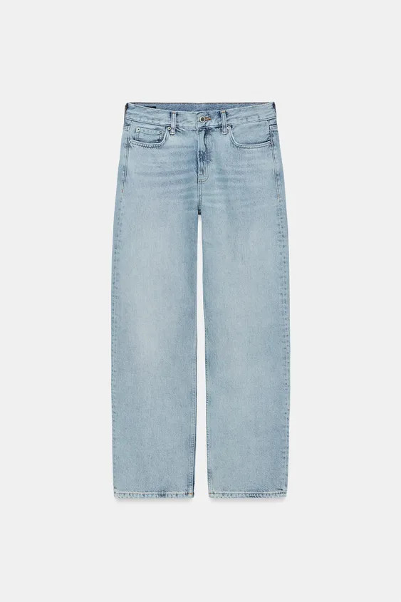 ZW COLLECTION LOW RISE STRAIGHT LEG JEANS | Zara US