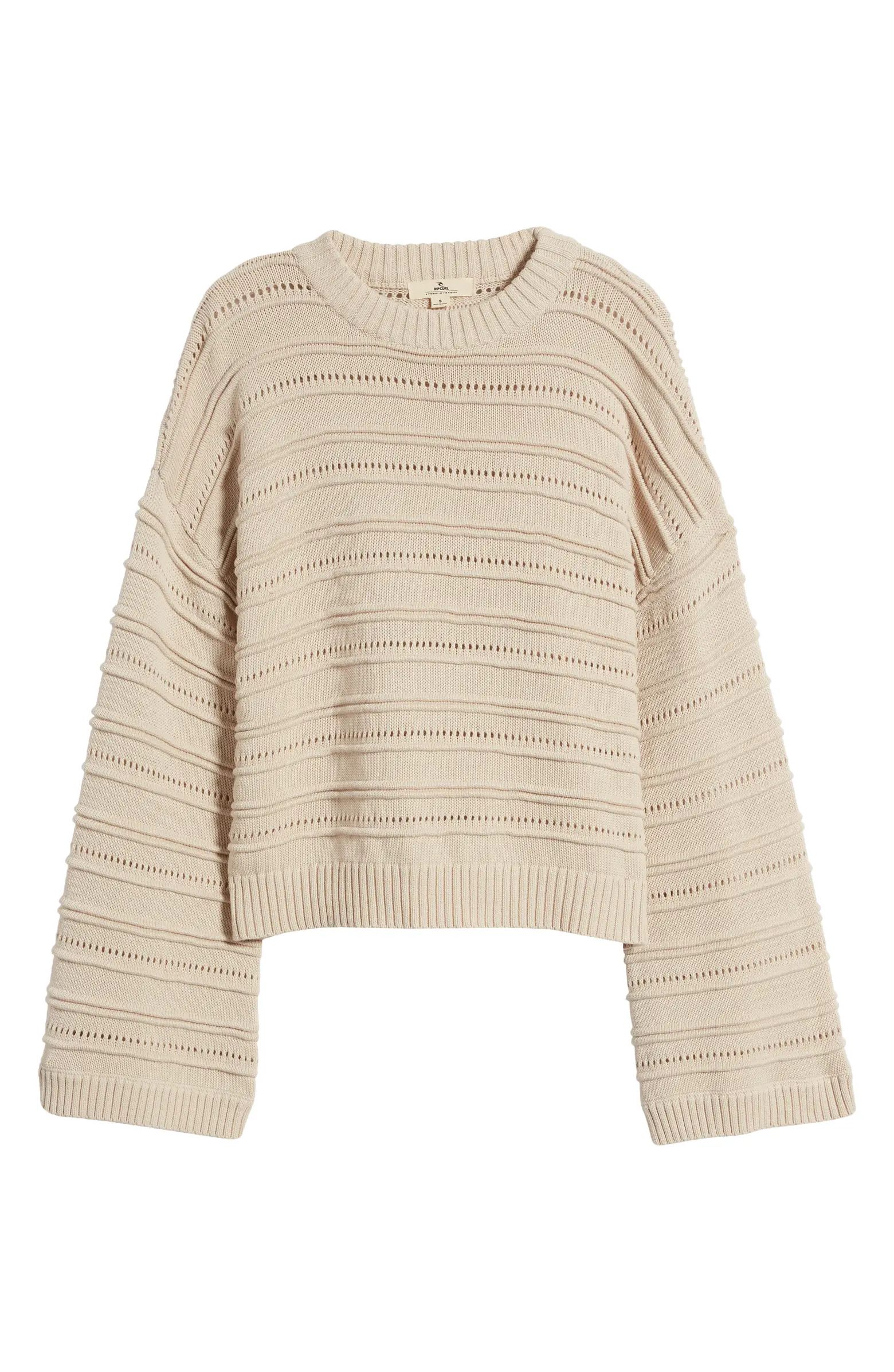 Rip Curl Pacific Dreams Pointelle Sweater | Nordstrom | Nordstrom