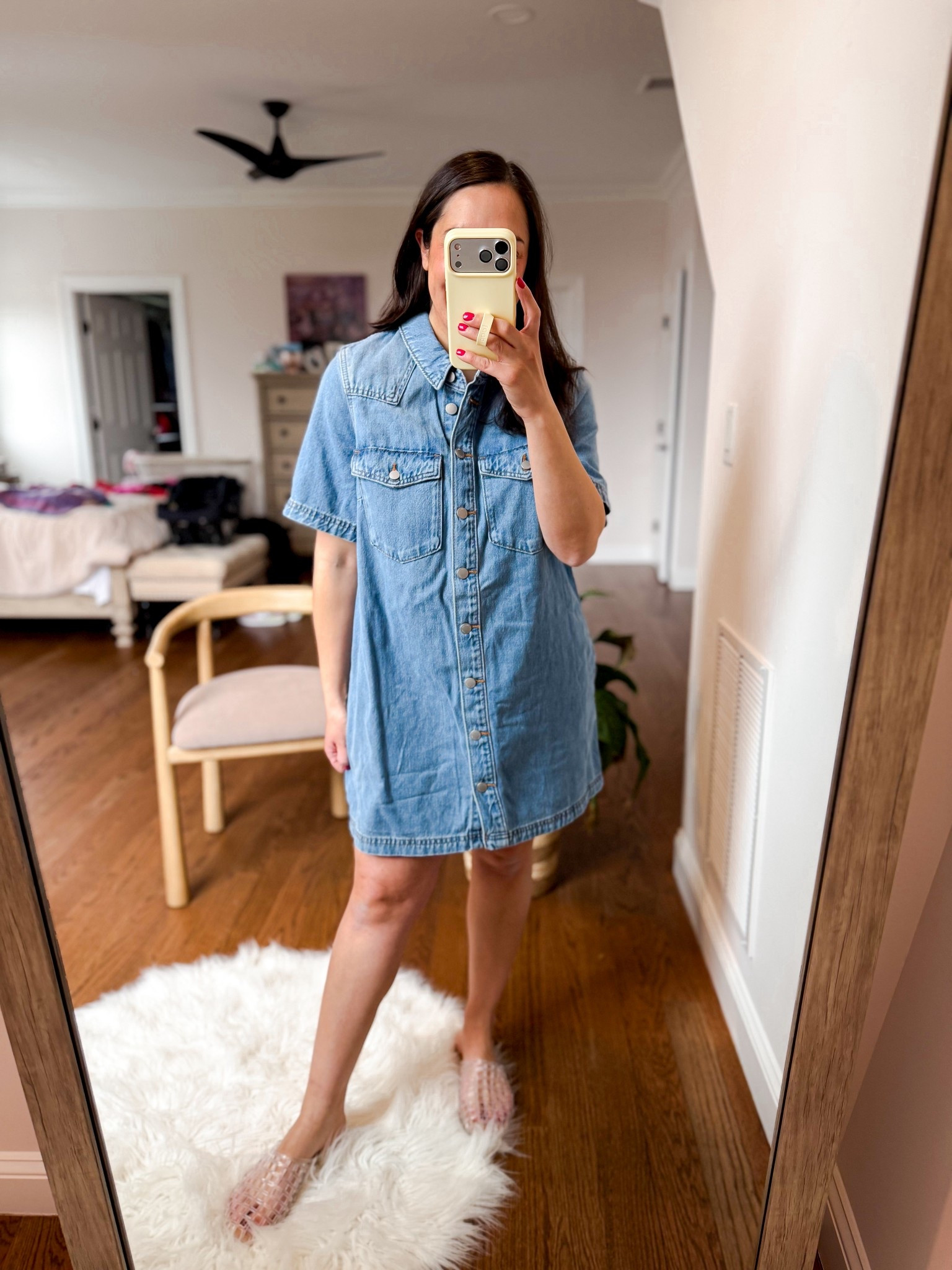 Target denim dress
Size mediumm

#LTKSaleAlert #LTKPetite