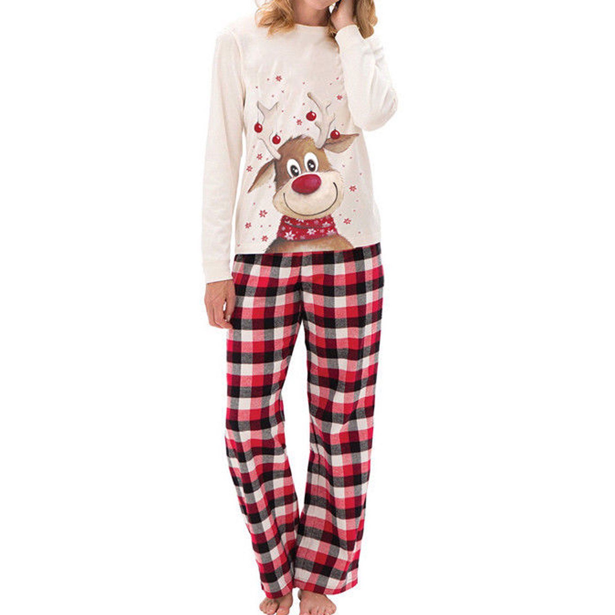 Xingqing Family Matching Adult Women Kids Christmas Pajamas PJs Set Sleepwear | Walmart (US)
