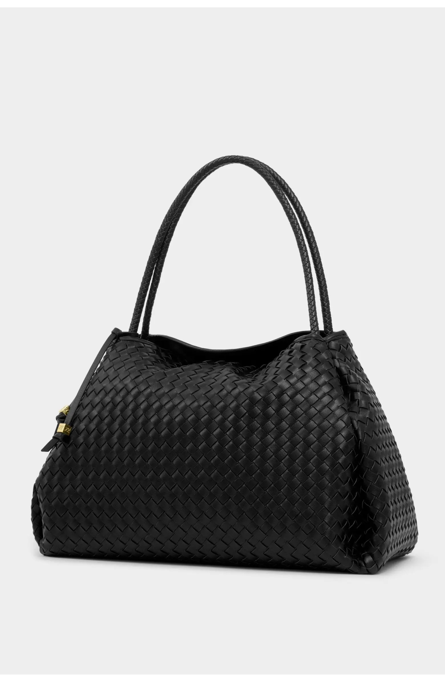 Nova Hand Woven Large Shoulder Bag in Black | Nordstrom