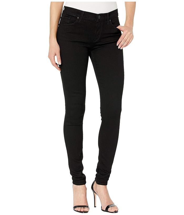 Hudson Jeans Nico Mid-Rise Super Skinny in Black (Black) Women's Jeans | Zappos