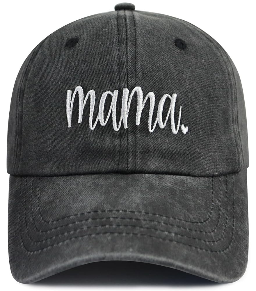 SHANVANKE Funny Mama Hat for Women, Adjustable Washed Cotton Embroidered Mom Baseball Cap | Amazon (US)