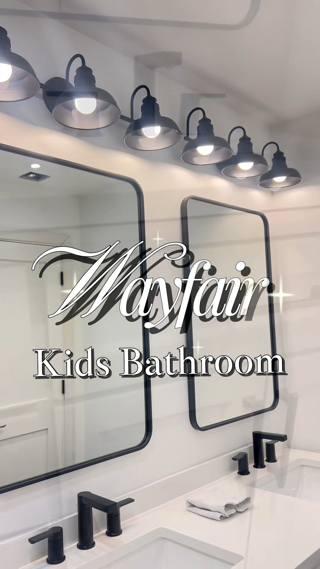 A modern kids bathroom that feels elevated yet practical
I wanted this space to grow with my kids-timeless finishes, easy-to-clean surfaces, and durable pieces that still feel stylish.
From the sleek vanity and matte black fixtures to functional storage and lighting, every item was chosen to make mornings smoother while keeping the space beautiful.
All pieces are from @Wayfair  -link in my bio for easy shopping.

#LTKvlog #LTKHome #LTKmomlife