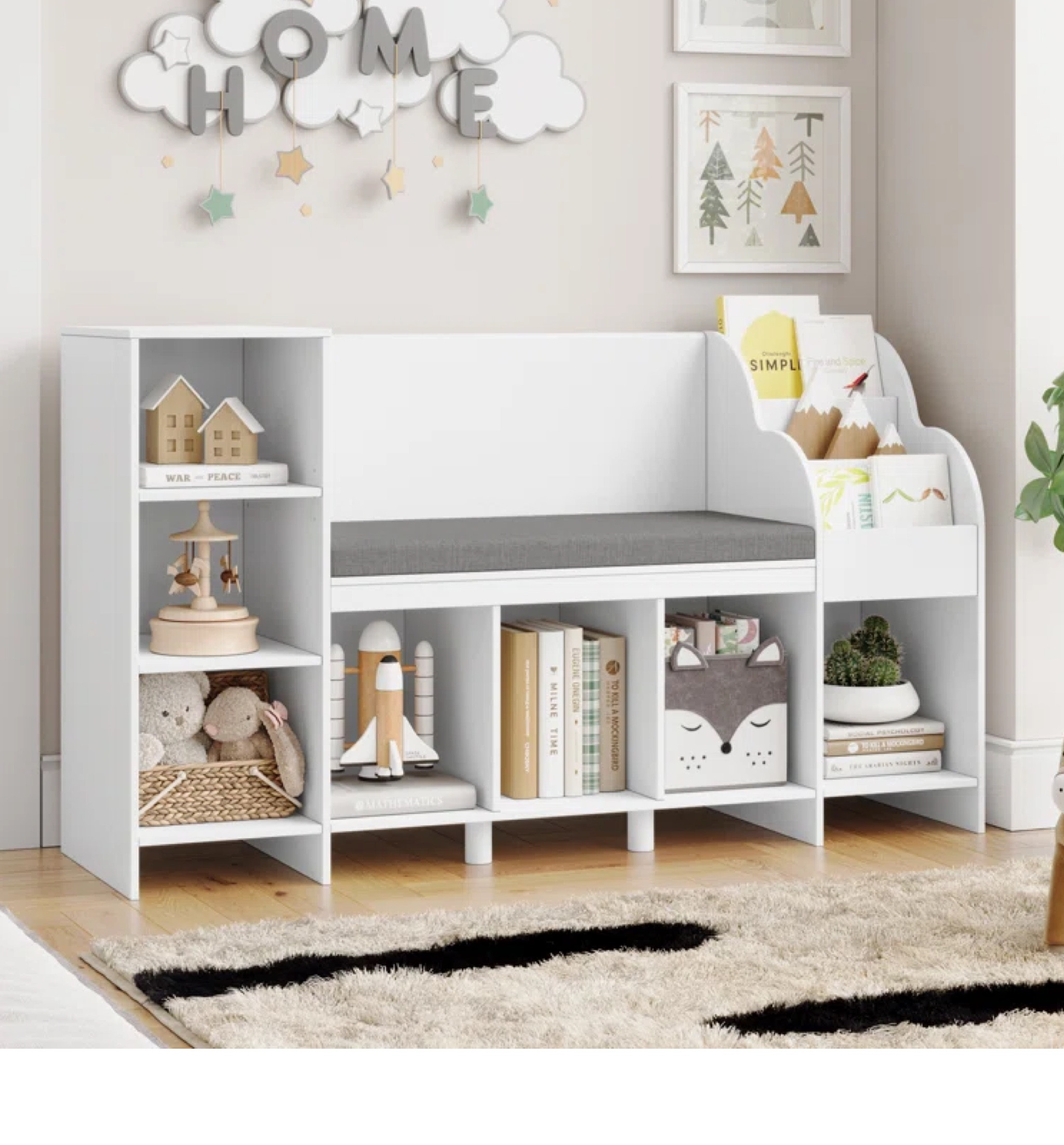 ✨Way Day Deal✨ 35% off! Now $138. It’s a great time to buy furniture for storage and organization during the Way Day Sale. Several bookshelves are now on sale, including this bookshelf with an upholstered bench. This cube bookcase is perfect for kids bedrooms and features seven open shelves to tuck away toys, books, stuffed animals and board games. Kids will love the upholstered bench to cozy up while reading their favorite books. This would also work nicely in an office with books and decorative accents.

#LTKGiftGuide #LTKsalealert #LTKhome