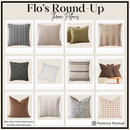 Throw pillows can be hard to find! I have some of these, and love all of the rest  

#LTKGiftGuide 

#LTKunder100 #LTKhome