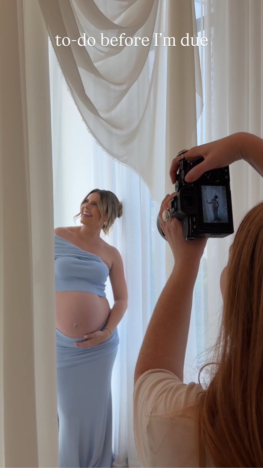 Maternity shoot outfits 🩵✨ (Wearing a small in white lace dress & small in blue set) 

#LTKBaby #LTKspring #LTKBump