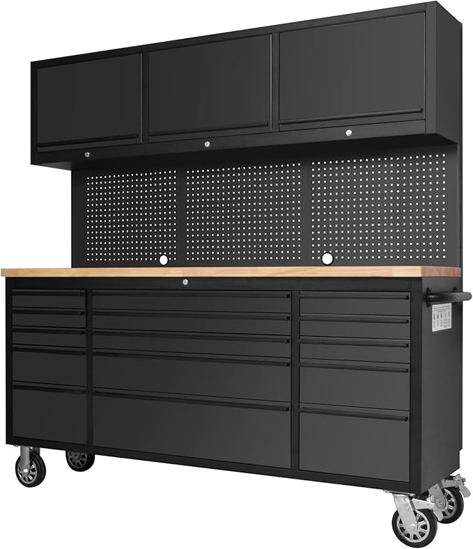 CT Copper Tailor 72-inch Tool Chest Cabinet Rolling Garage Workbench with 15 Storage Drawers and ... | Amazon (US)