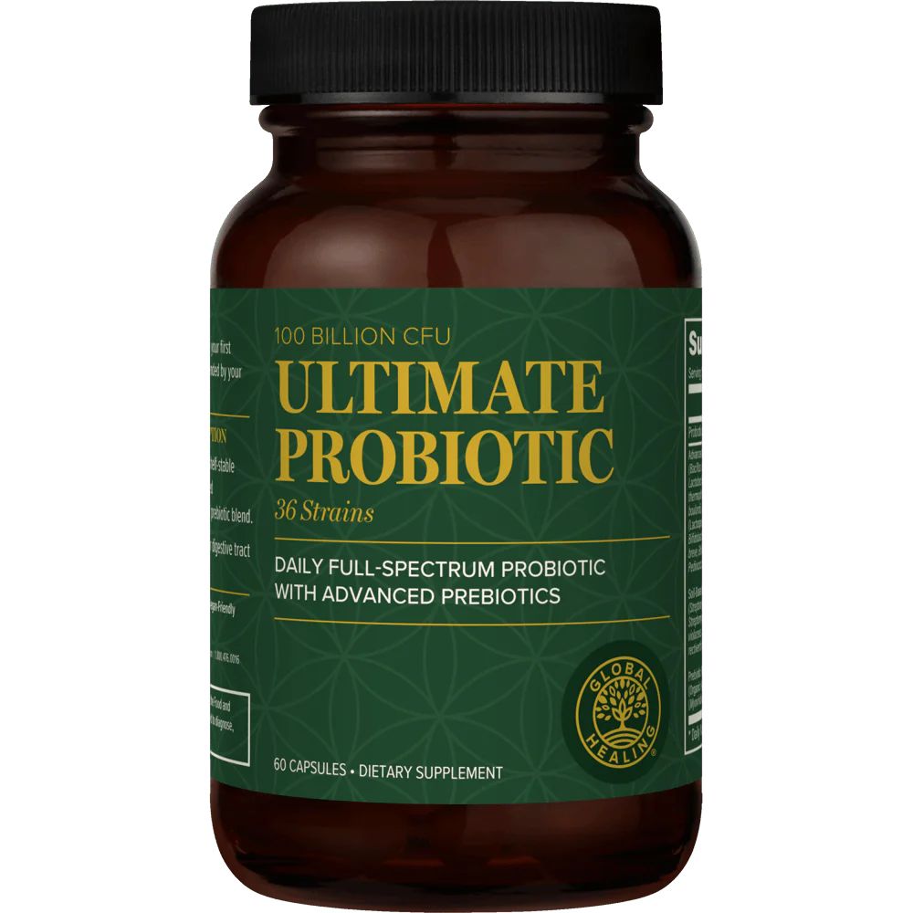 Ultimate Probiotic - Daily Vegan Probiotic Supplement + Prebiotics | Global Healing Center