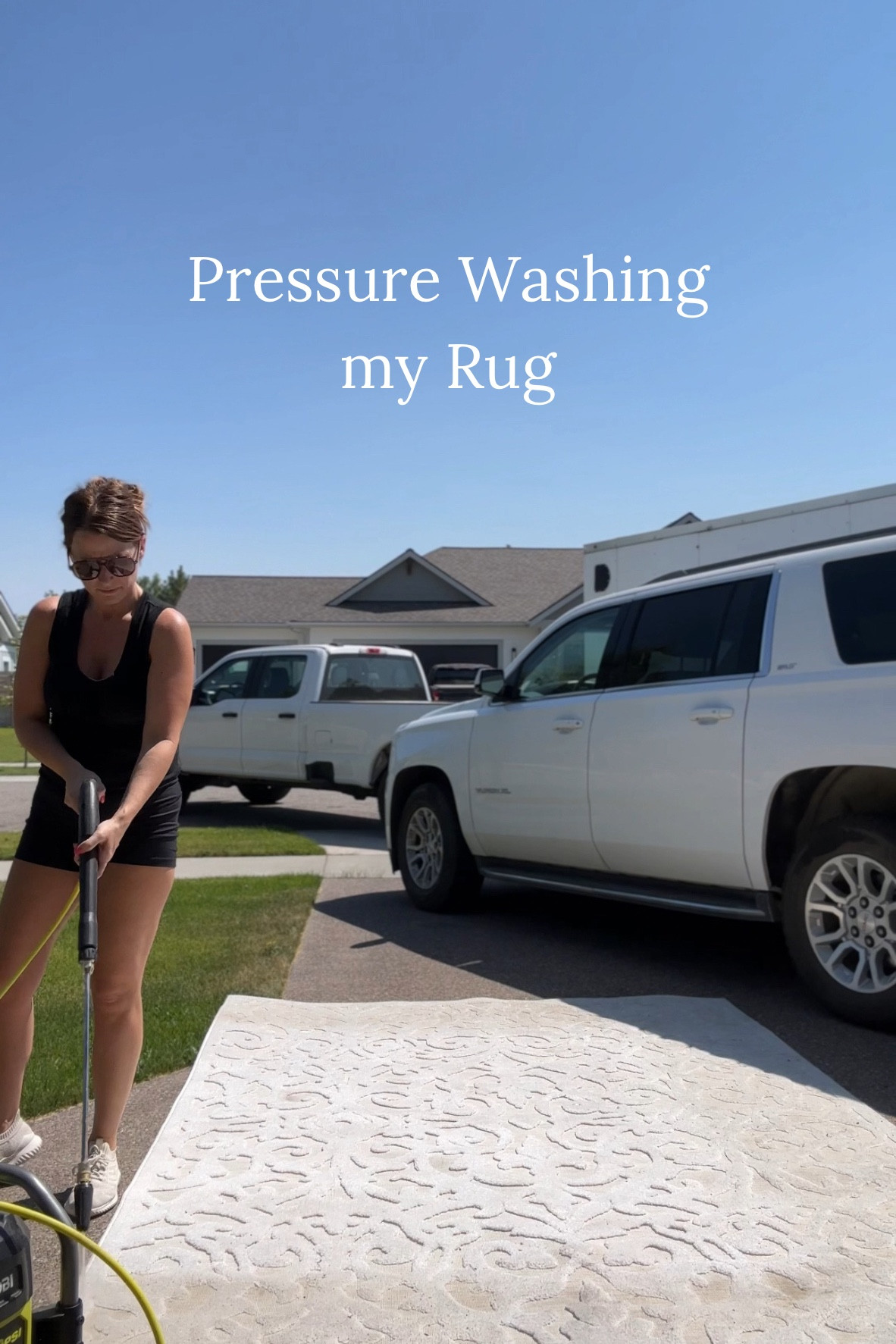 Pressure washing my rug makes things so much easier! I love this pressure washer for my patio, driveway and now rugs!! 😍

Shop my pressure washer and rug below! 

#ryobi #pressurewasher #mytexashouse #rugs #rugcleaning 