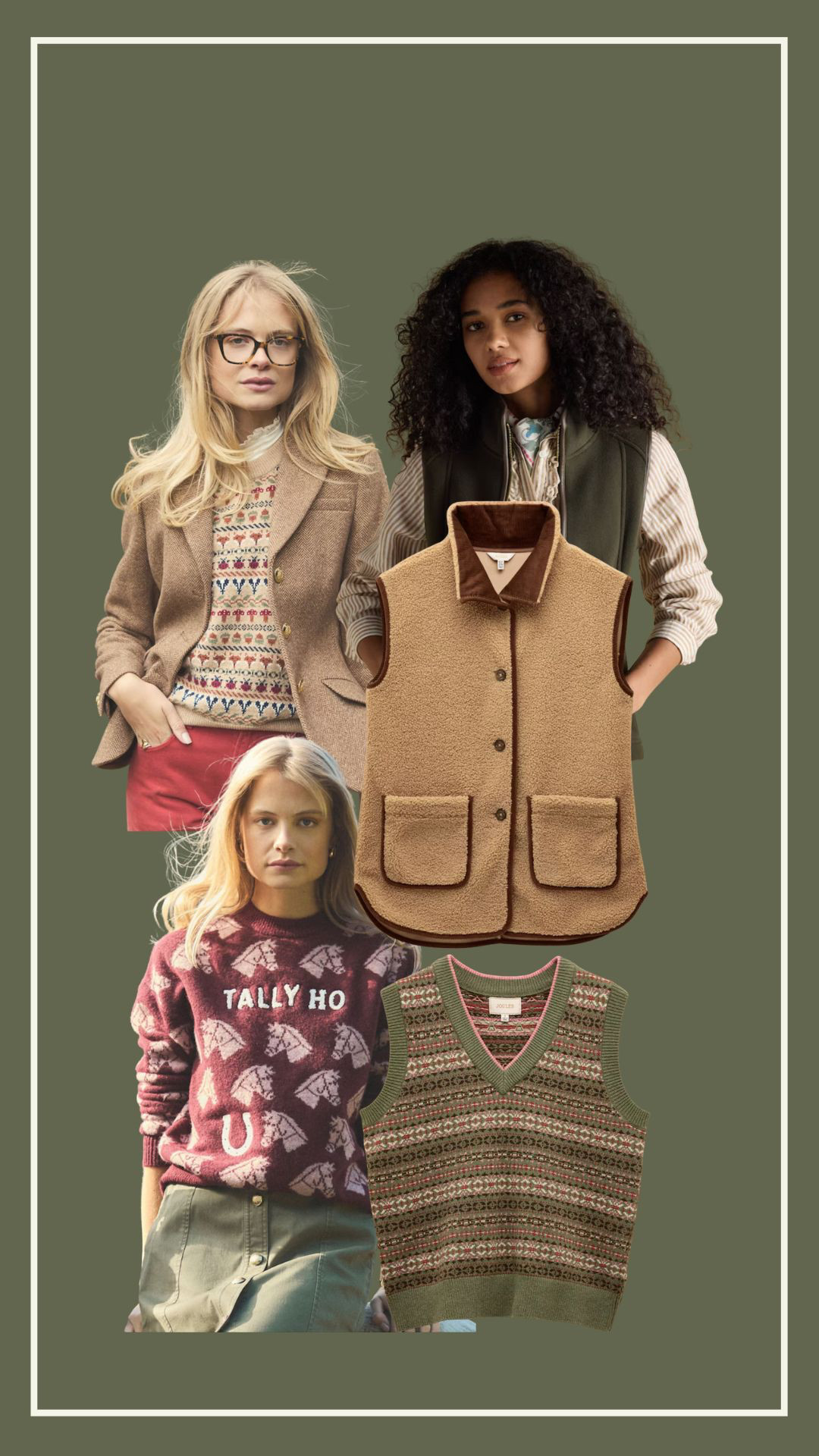 Autumn essentials from the high-street 🤍Autumn outfits, countryside style, cosy knitwear, heritage style 🍂 Joules new in, Borg gilet and British style. 
AD @joules #joulesgetprepped
 

#LTKFashionMonth #LTKuk #LTKautumn